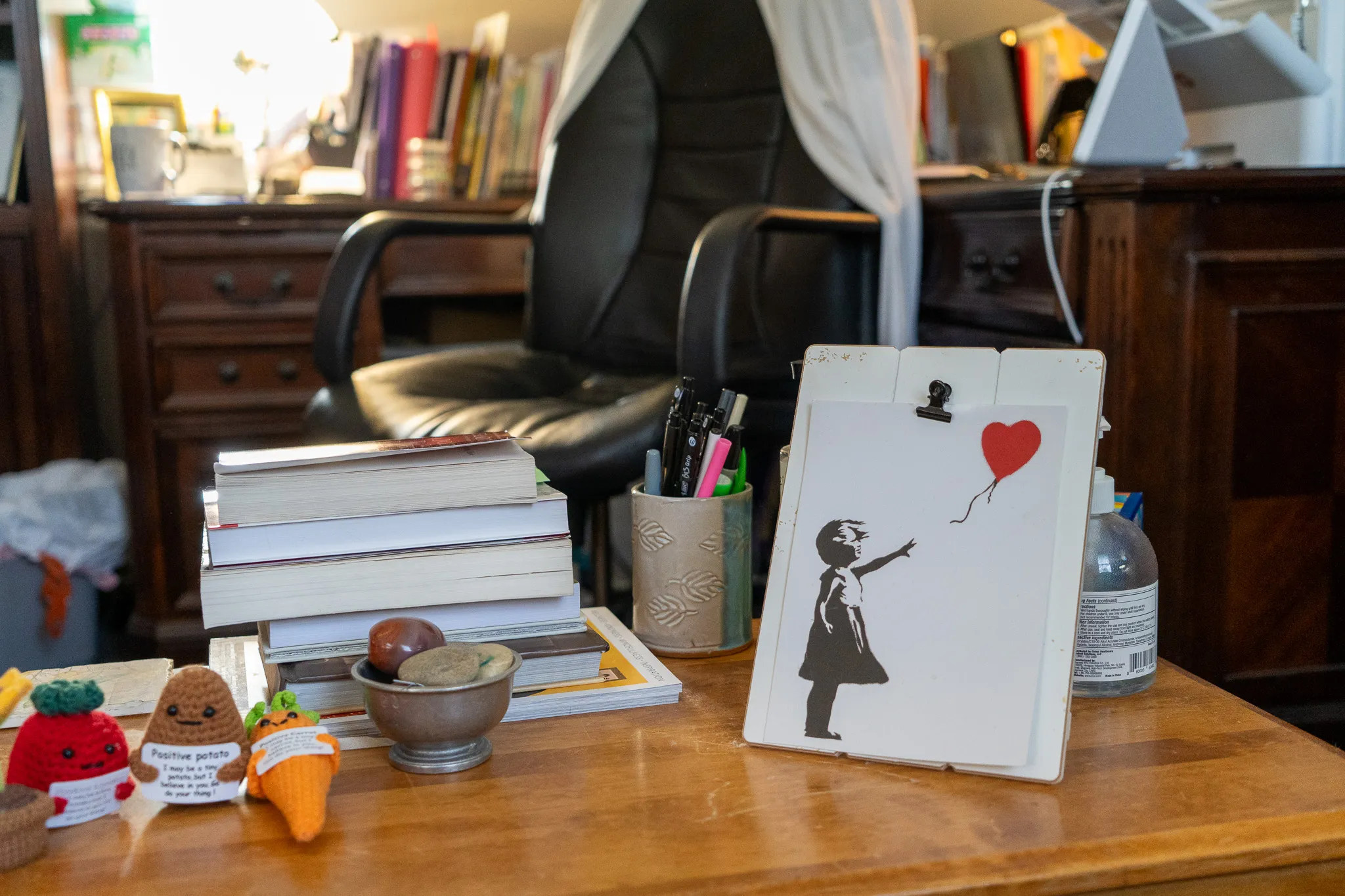 Artwork in Joan's office.